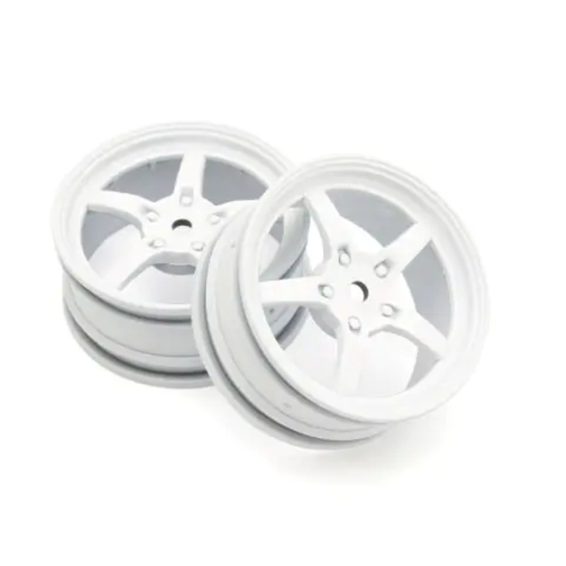 1/10 W: 5 Spoke White (2) 24mm