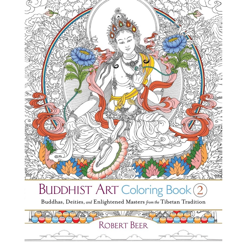Buddhist Art Coloring Book 2