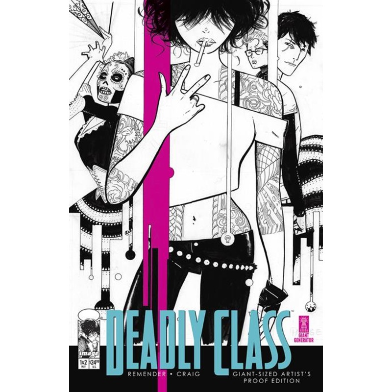 Deadly Class Giant Sized Artists Proof Edition  B Inc 1:4 Wes Craig Pink Var