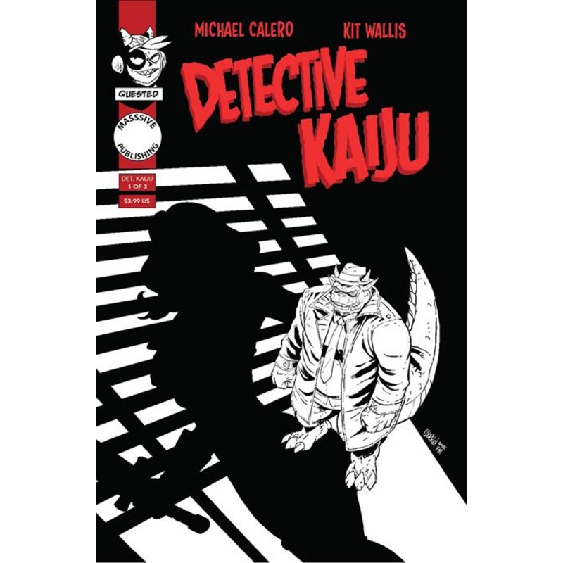 Detective Kaiju #1 (of 4)  C Michael Calero Noir Homage Var