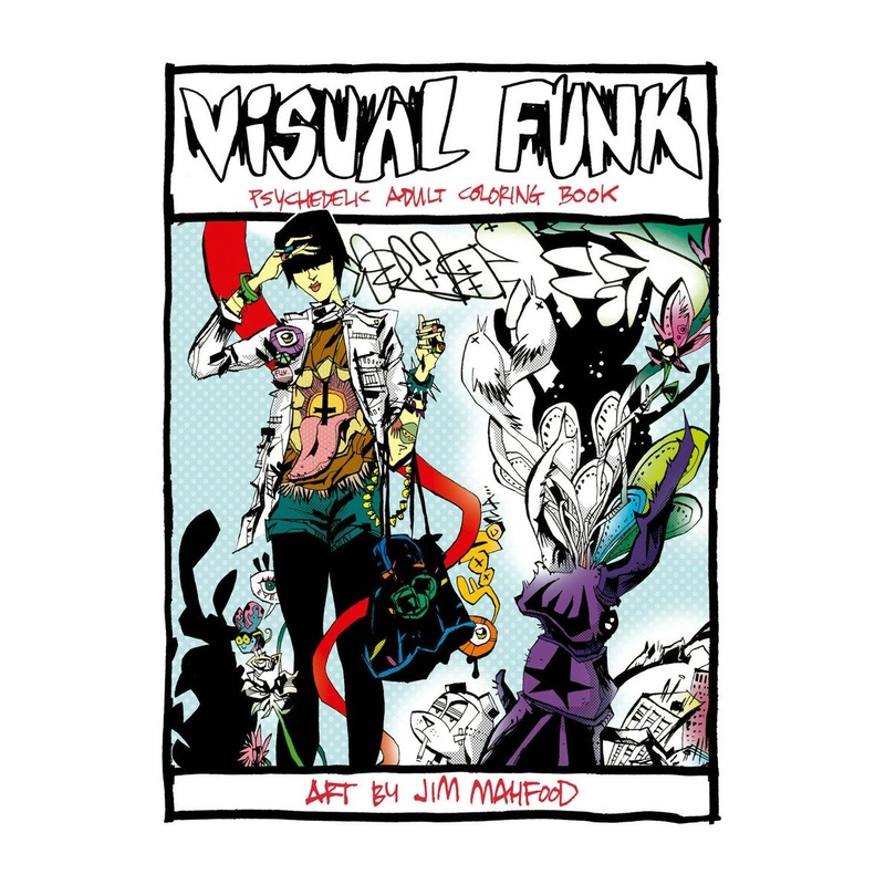 Visual Funk Street Art Adult Coloring Book