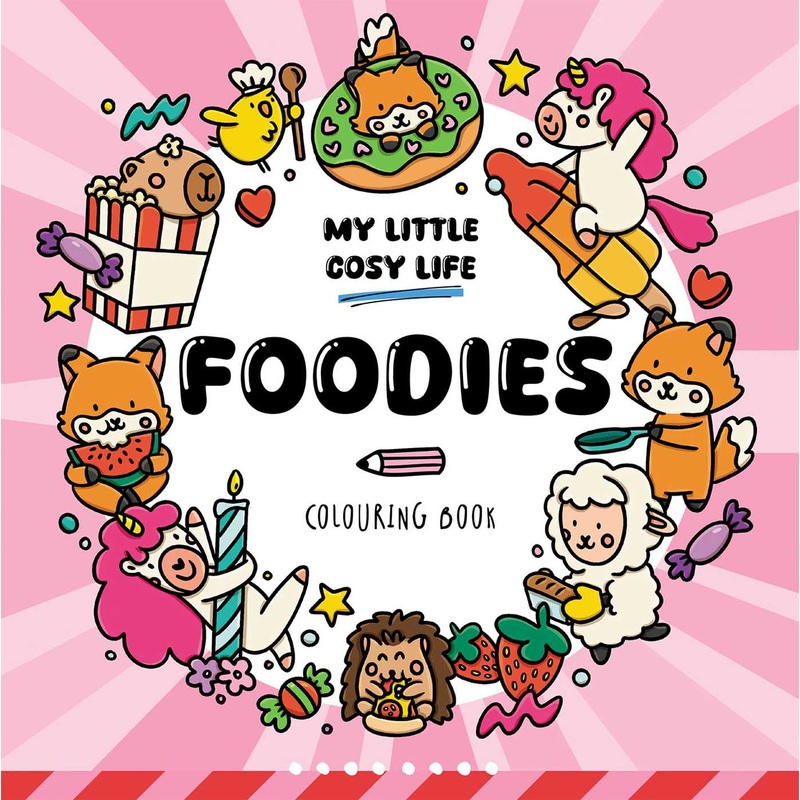 My Little Cosy Life Foodies Colouring Book