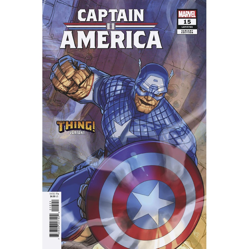 CAPTAIN AMERICA #15 PETE WOODS THE THING! VARIANT