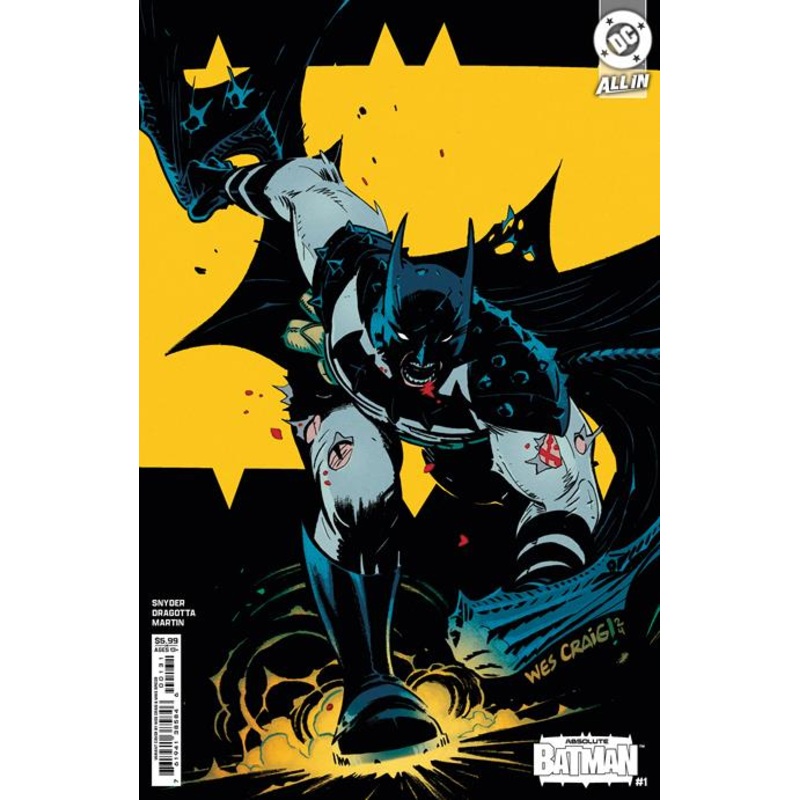 Absolute Batman #1  B Wes Craig Card Stock Var