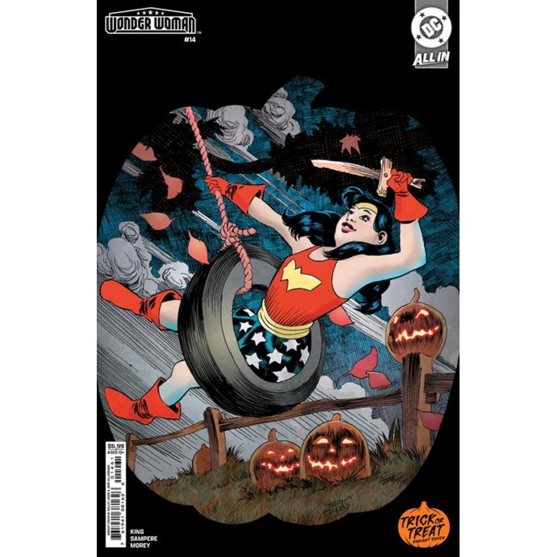 Wonder Woman #14  D Kelley Jones Trick Or Treat Card Stock Var