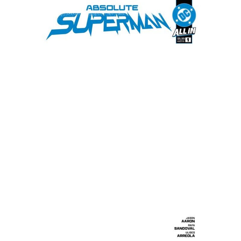 Absolute Superman #1  I Blank Card Stock Var