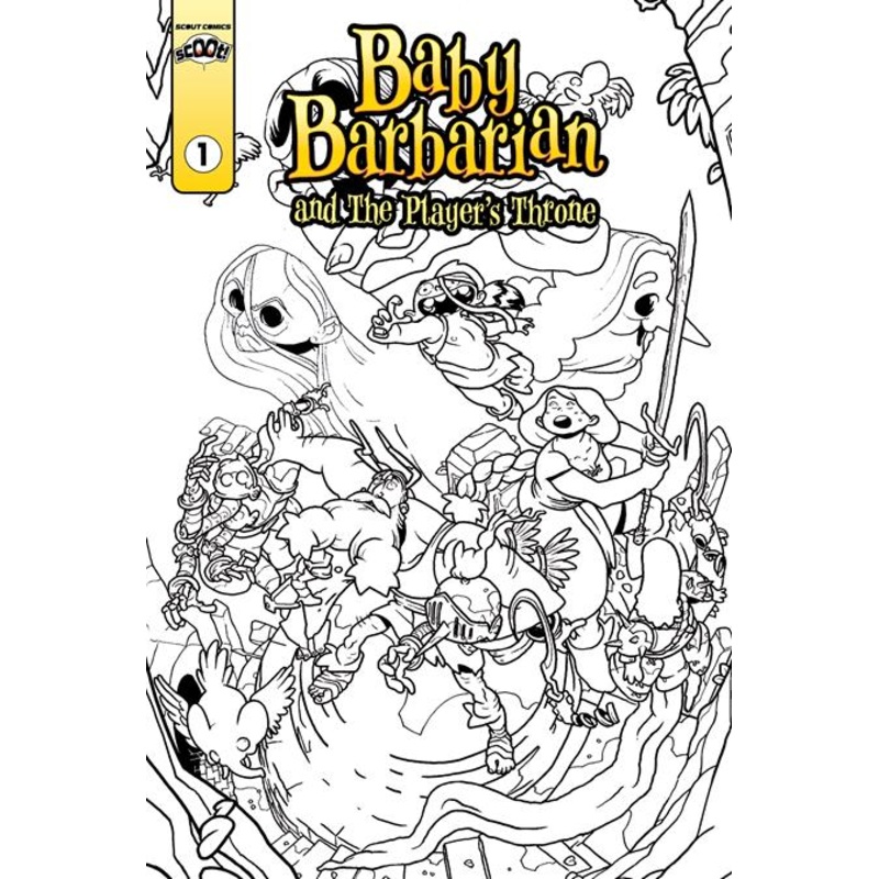 Baby Barbarian #1  B Travis Hanson Coloring Book Var (nonstop) (resolicit)