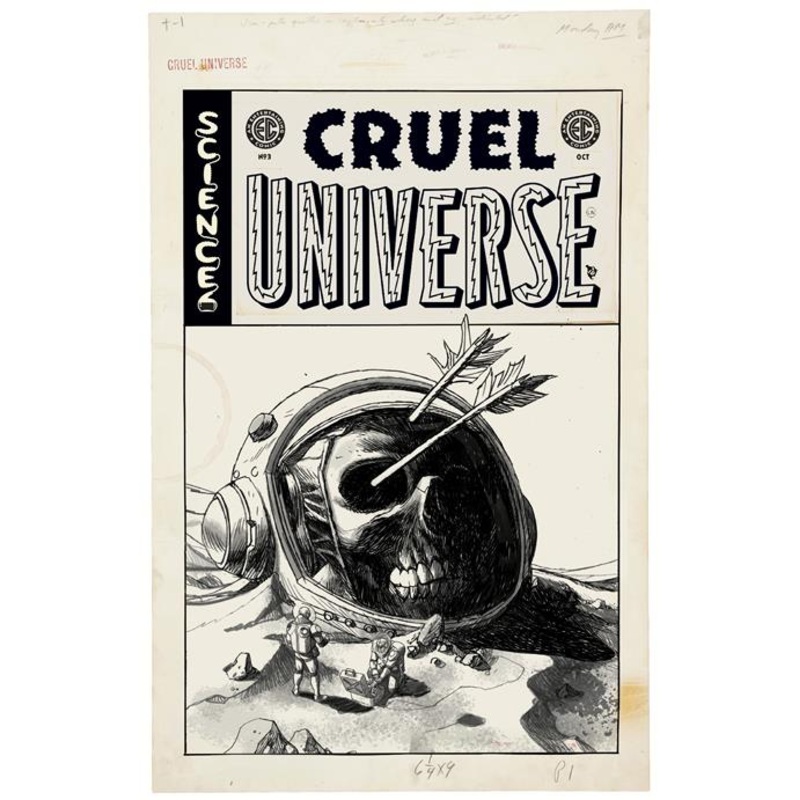 Ec Cruel Universe #3 (of 5)  D Inc 1:20 Dave Johnson B&w Artist Edition Var