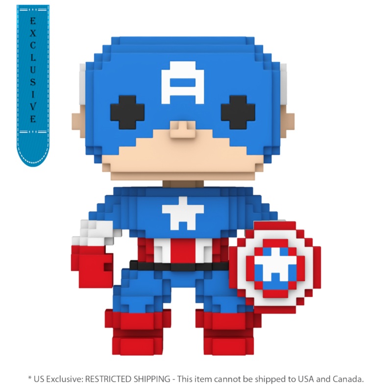 Marvel: 8-Bit – Captain America 8-Bit Pop! RS – Funko