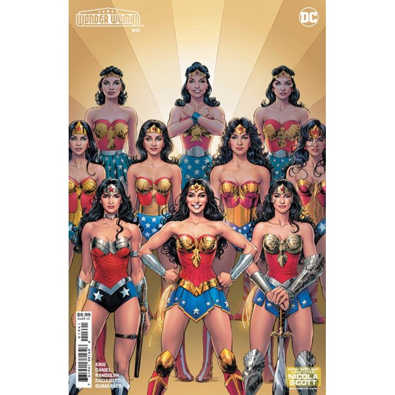 Wonder Woman #13  D Nicola Scott Artist Spotlight Card Stock Var (absolute Power)