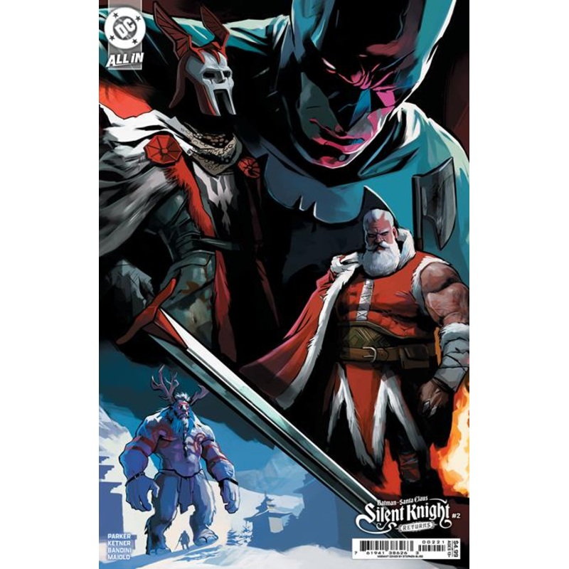Batman Santa Claus Silent Knight Returns #2 (of 5)  B Stephen Bliss Card Stock Var