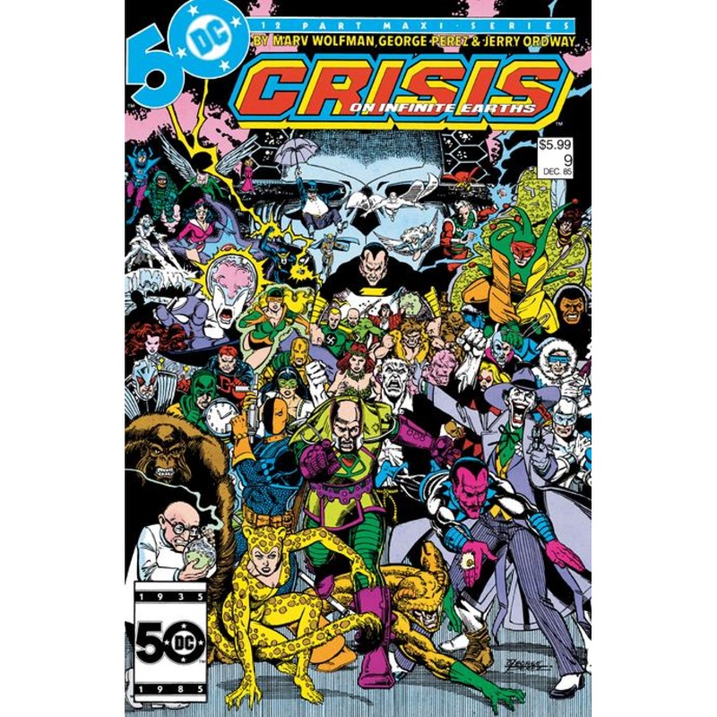 Crisis On Infinite Earths #9 Facsimile Edition  B George Perez Foil Var