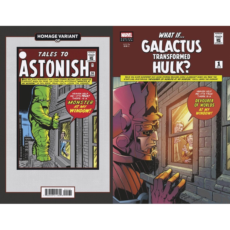 WHAT IF…? GALACTUS: GALACTUS TRANSFORMED HULK? #1 MARK BAGLEY SCI-FI HOMAGE VARIANT
