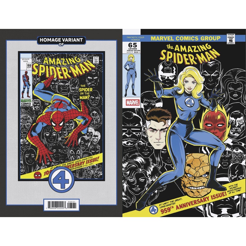 AMAZING SPIDER-MAN #65 LUCIANO VECCHIO FANTASTIC FOUR HOMAGE VARIANT