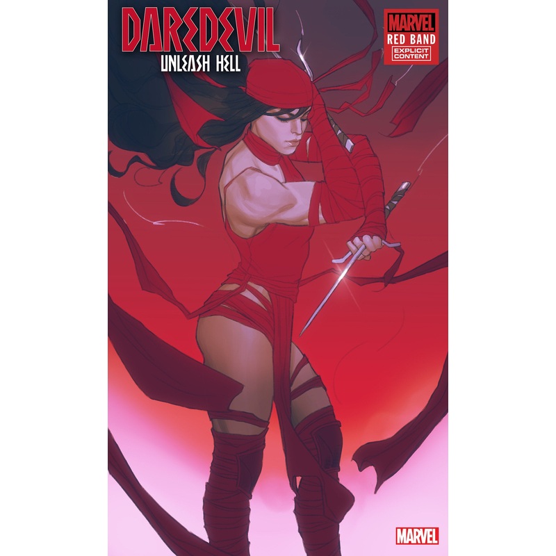 DAREDEVIL: UNLEASH HELL – RED BAND #1 JOSHUA SWABY ELEKTRA VARIANT [POLYBAGGED]
