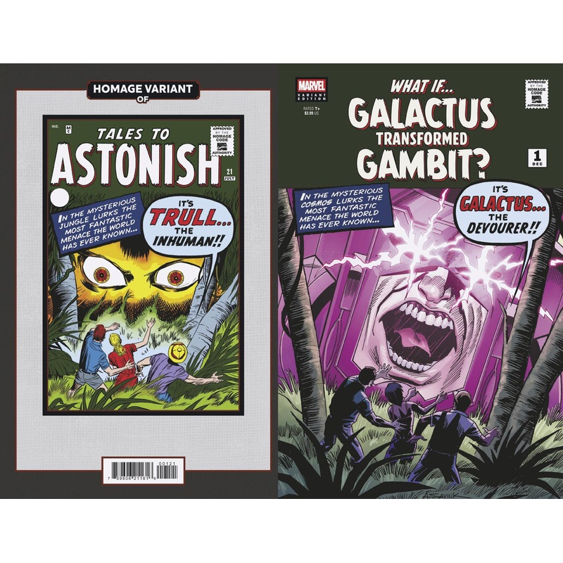 WHAT IF…? GALACTUS: GALACTUS TRANSFORMED GAMBIT? #1 ALEX SAVIUK SCI-FI HOMAGE VARIANT