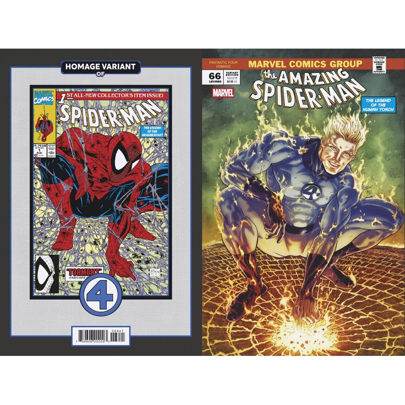 AMAZING SPIDER-MAN #66 PACO DIAZ FANTASTIC FOUR HOMAGE VARIANT