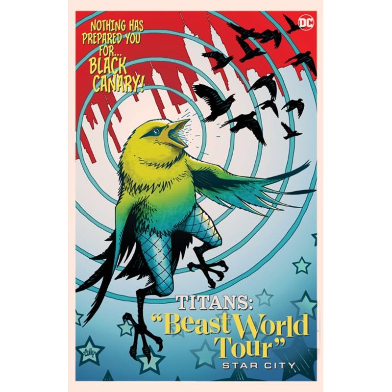 Titans Beast World Tour Star City #1  | One Shot  B Cully Hamner Card Stock Var