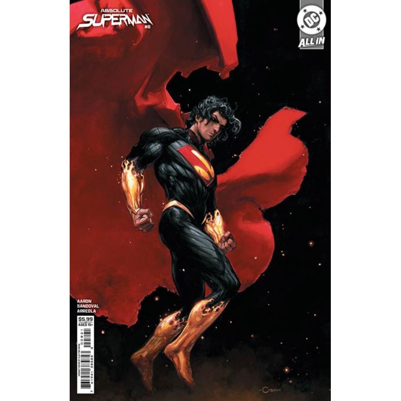 Absolute Superman #8  B Clayton Crain Card Stock Var