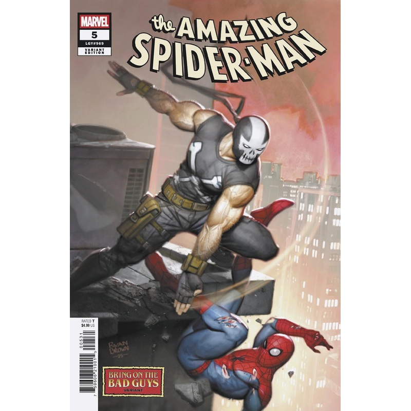AMAZING SPIDER-MAN #5 RYAN BROWN BRING ON THE BAD GUYS VARIANT