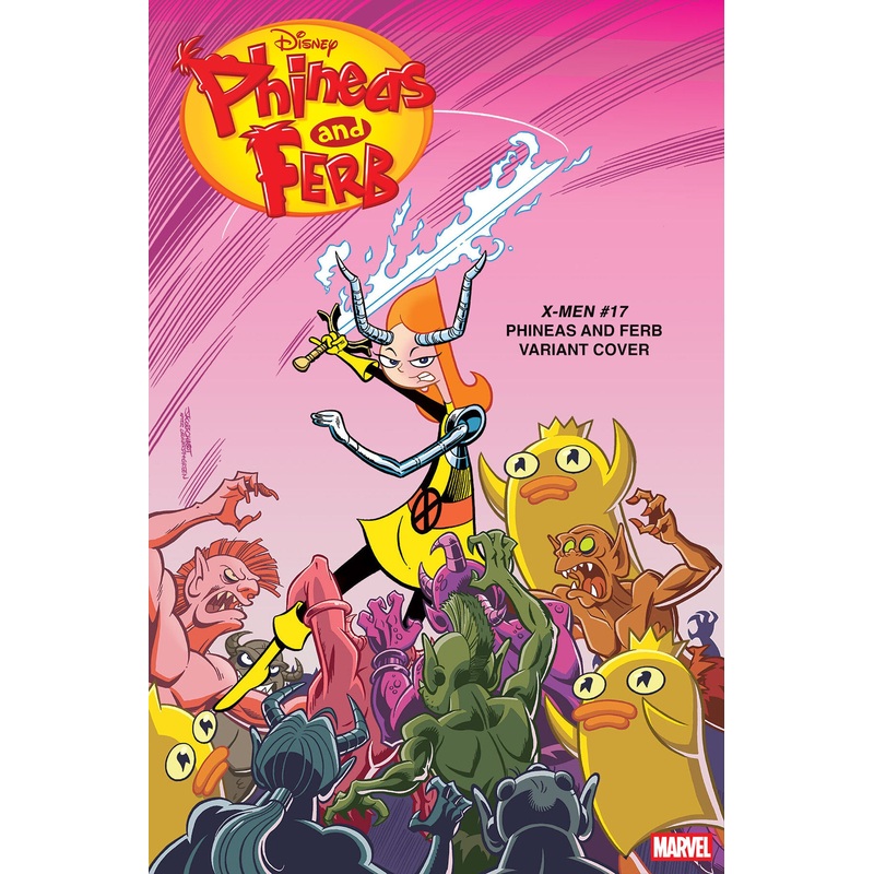 X-MEN #17 JACOB CHABOT PHINEAS AND FERB VARIANT