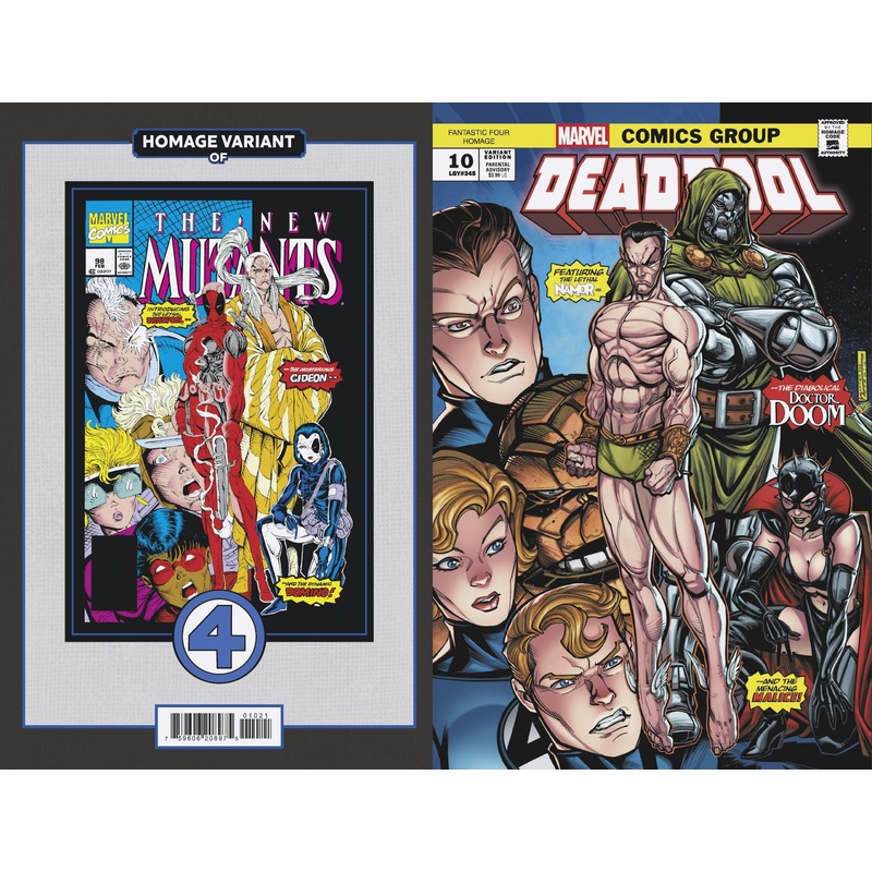 DEADPOOL #10 CHAD HARDIN FANTASTIC FOUR HOMAGE VARIANT