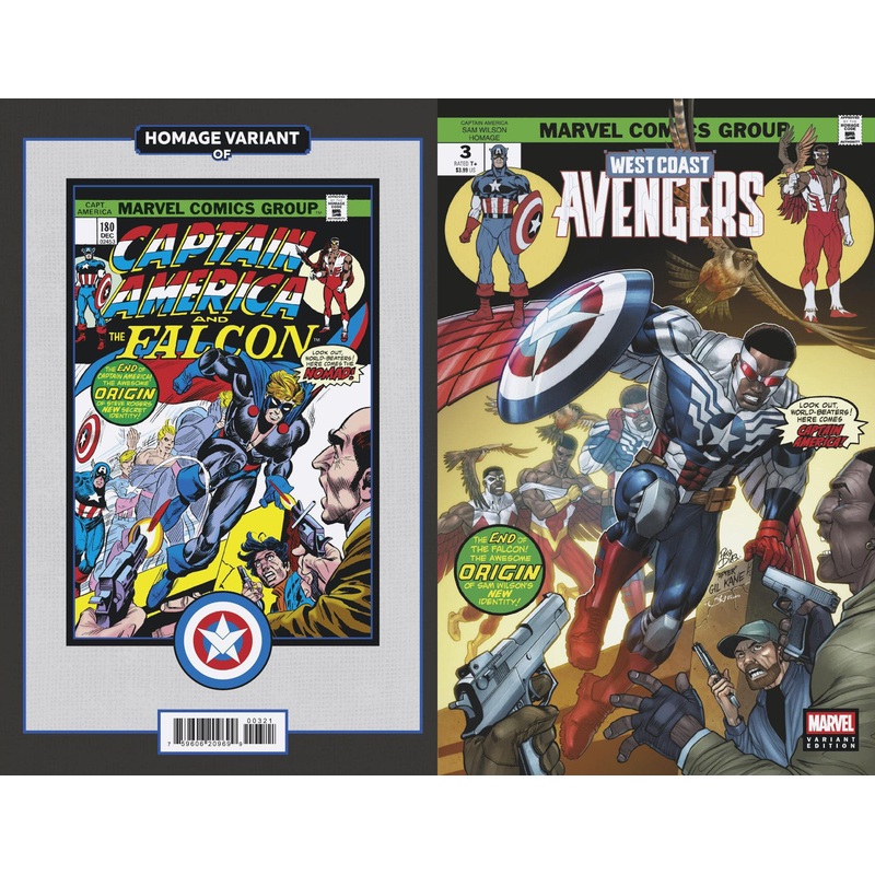WEST COAST AVENGERS #3 PACO DIAZ CAPTAIN AMERICA SAM WILSON HOMAGE VARIANT