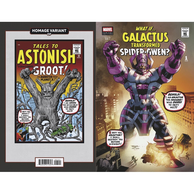 WHAT IF…? GALACTUS: GALACTUS TRANSFORMED SPIDER-GWEN? #1 STEPHEN SEGOVIA SCI-F I HOMAGE VARIANT