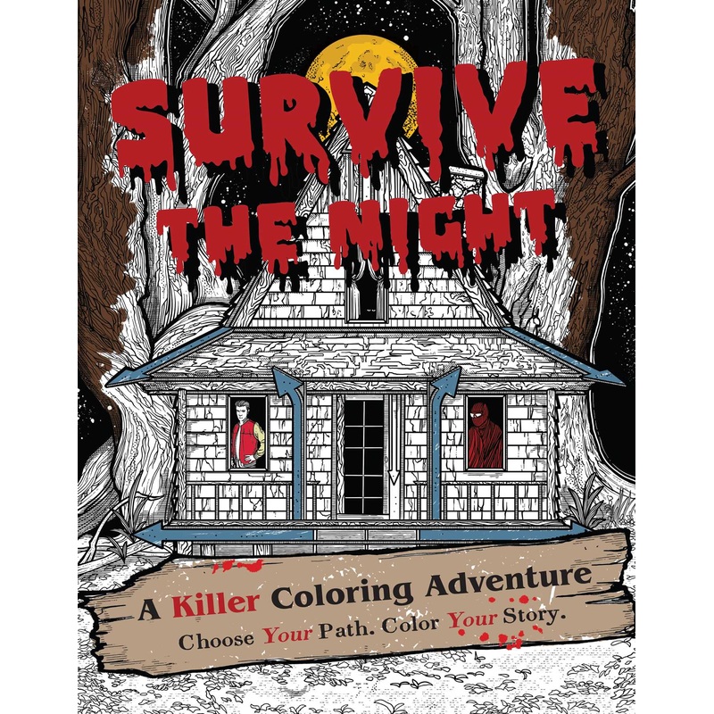 Survive The Night A Killer Coloring Adventure