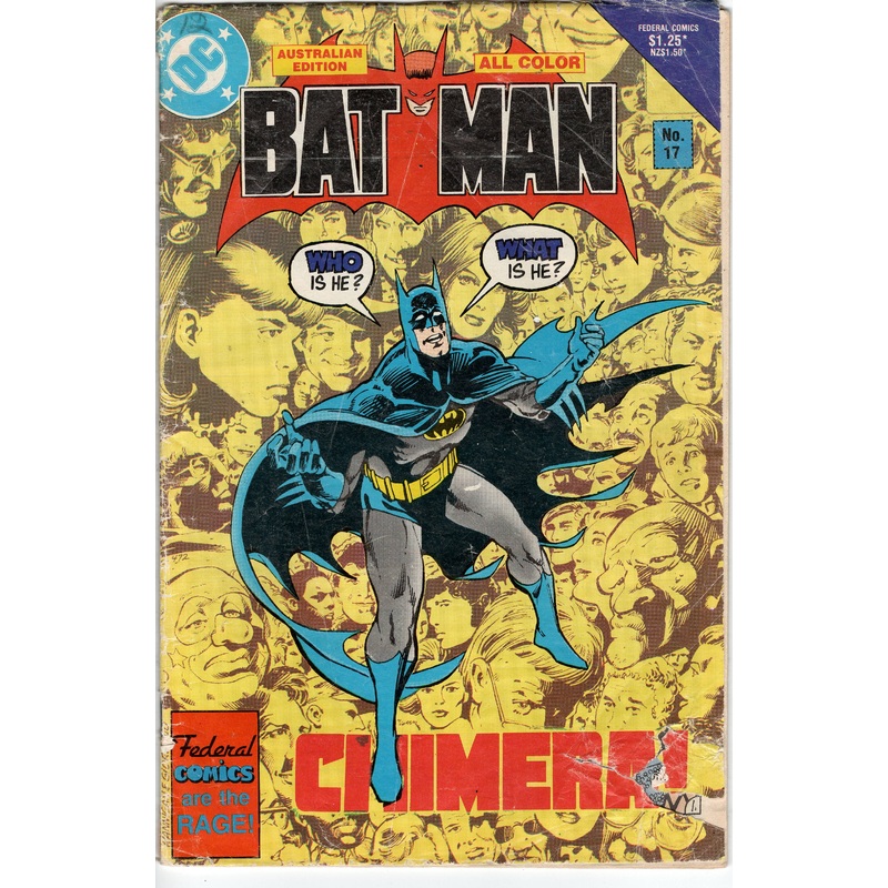 Batman #17 (1983) Federal / DC Comics – Australian Edition Damaged Cover See Photos