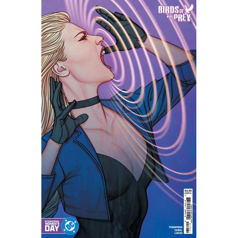 Birds Of Prey #19  D Jenny Frison International Womens Day Black Canary Card Stock Var