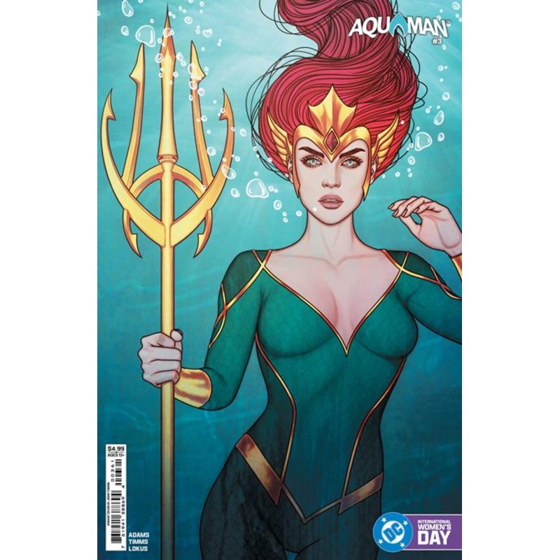Aquaman #3  E Jenny Frison International Womens Day Mera Card Stock Var