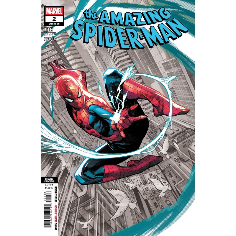 AMAZING SPIDER-MAN #2 PEPE LARRAZ 2ND PRINTING VARIANT