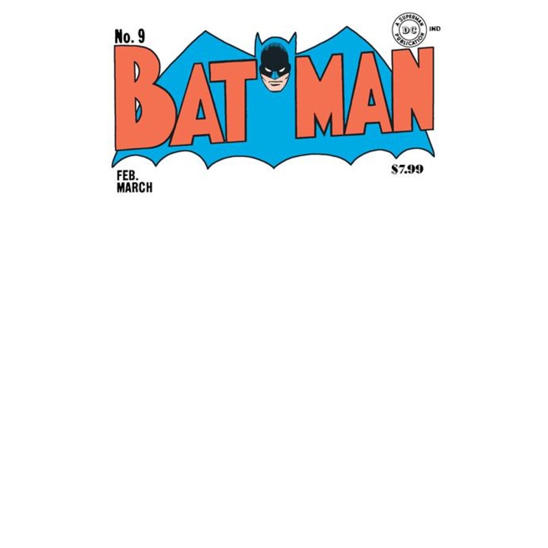 Batman #9 Facsimile Edition  C Blank Card Stock Var
