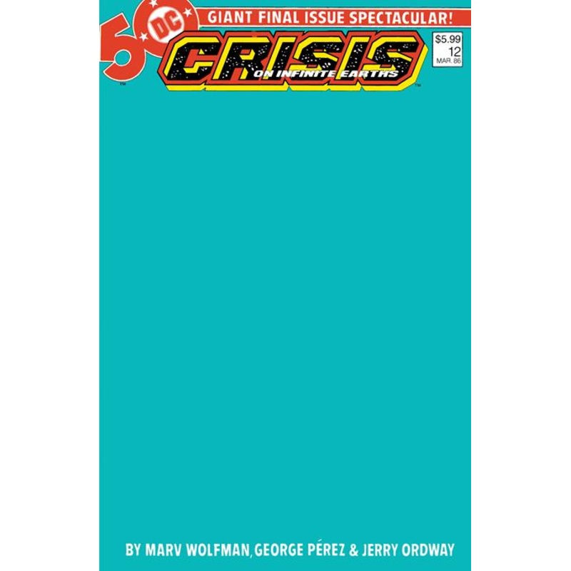 Crisis On Infinite Earths #12 Facsimile Edition  C Blank Var