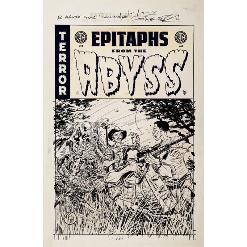 Ec Epitaphs From The Abyss #9 (of 12)  D Inc 1:20 Tom Fowler B&w Artist Edition Var