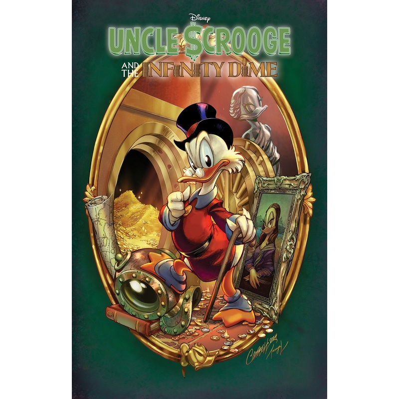UNCLE SCROOGE AND THE INFINITY DIME GALLERY EDITION J. SCOTT CAMPBELL COVER [DM ONLY] | Hardcover
