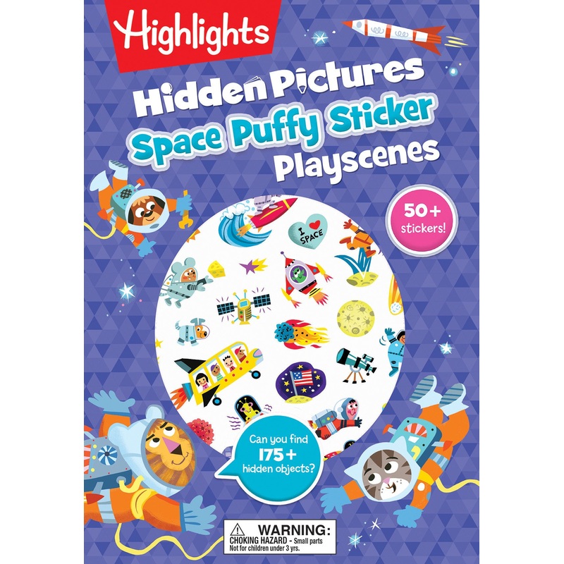 Space Hidden Pictures Puffy Sticker Playscenes