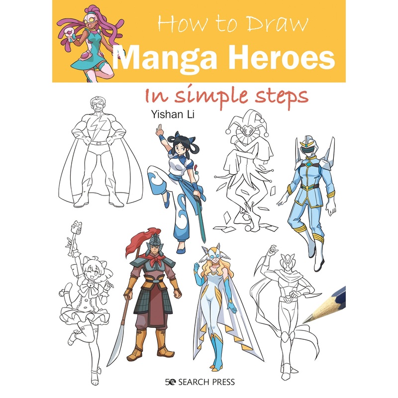 How to Draw Manga Heroes in simple steps