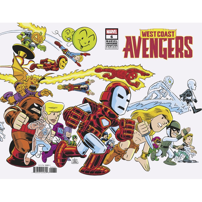 WEST COAST AVENGERS #6 CHRIS GIARRUSSO MARVEL UNIVERSE CONNECTING WRAP VARIANT F