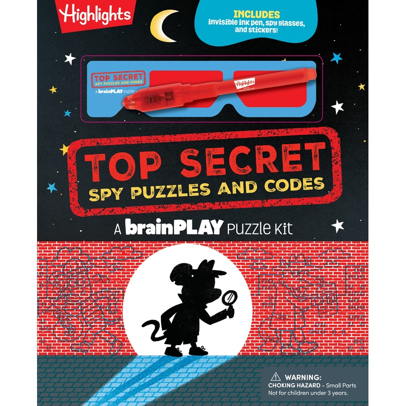 brainPLAY Top Secret Spy Puzzles and Codes | Hardcover