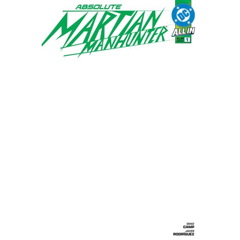 Absolute Martian Manhunter #1 (of 6)  H Blank Card Stock Var