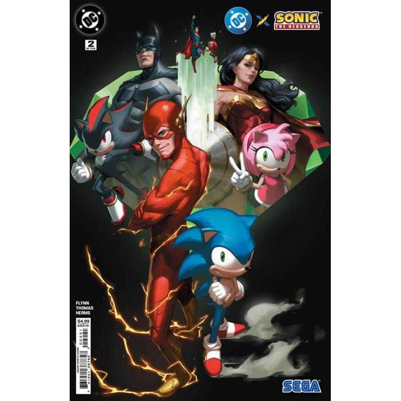 DC X Sonic The Hedgehog #2 (Of 5) Cover B Ejikure Card Stock Variant
