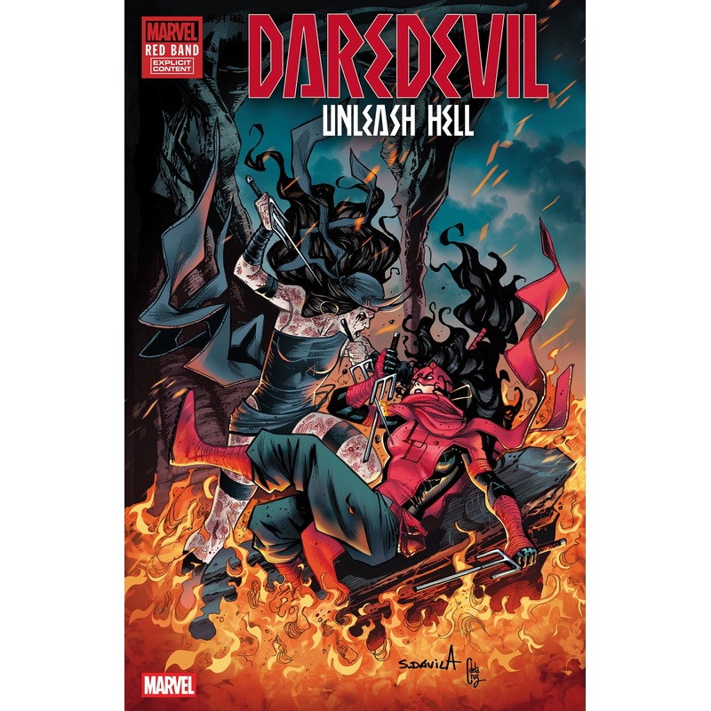 DAREDEVIL: UNLEASH HELL – RED BAND #4 SERGIO DAVILA VARIANT [POLYBAGGED]
