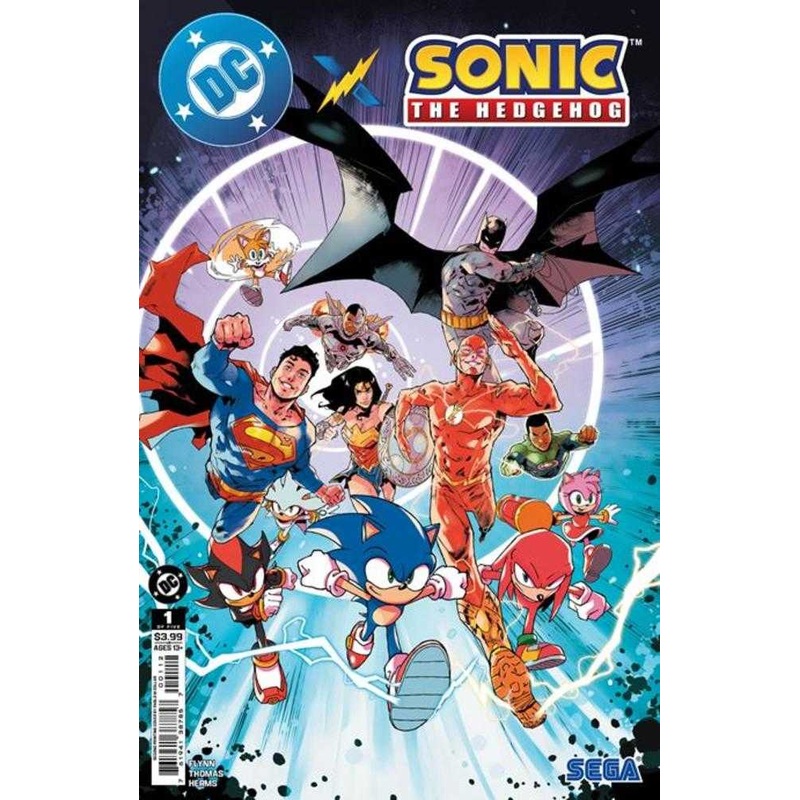 DC X Sonic The Hedgehog #1 (Of 5) 2nd Print Cover A Pablo M Collar