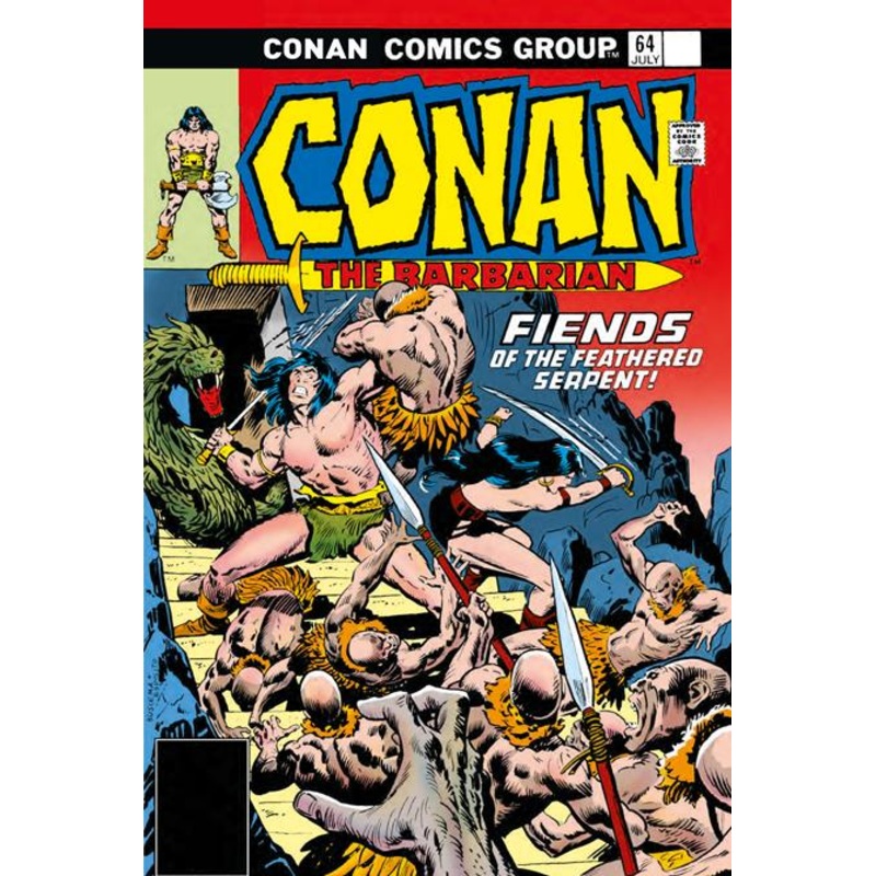 Conan The Barbarian The Original Comics Omnibus  | Hardcover Vol 03 Direct Market Edition John Buscema Fiends Of The Feathered Serpent