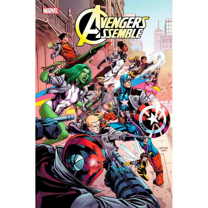 AVENGERS ASSEMBLE #1 CORY SMITH AVENGERS JACKET VARIANT