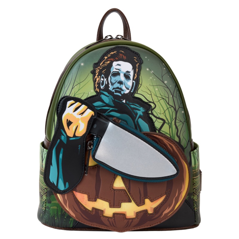 Halloween – Michael Myers Pumpkin Glow Mini Backpack (with Coin Bag) – Loungefly