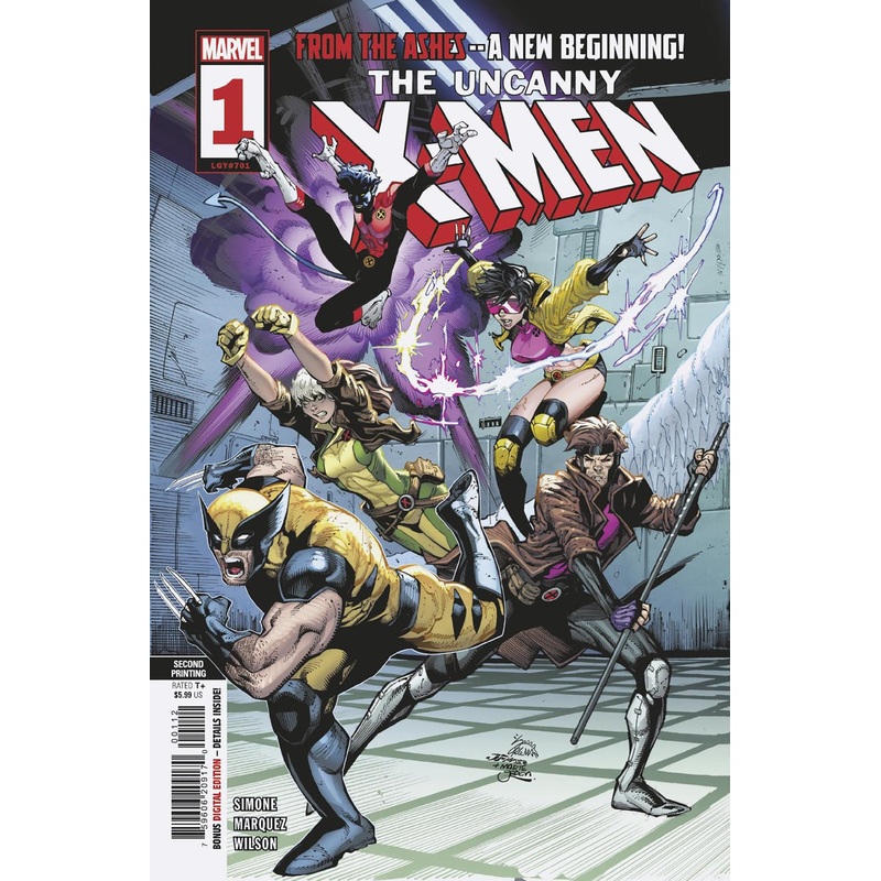 UNCANNY X-MEN #1 RYAN STEGMAN 2ND PRINTING VARIANT