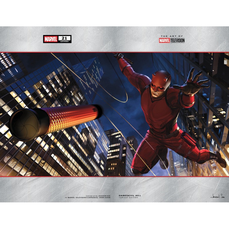DAREDEVIL #21 JACKSON SZE MARVEL TELEVISION WRAPAROUND VARIANT